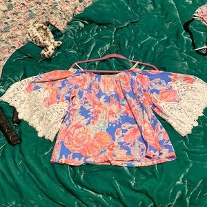 Lilly Pulitzer Off the Shoulder Top
